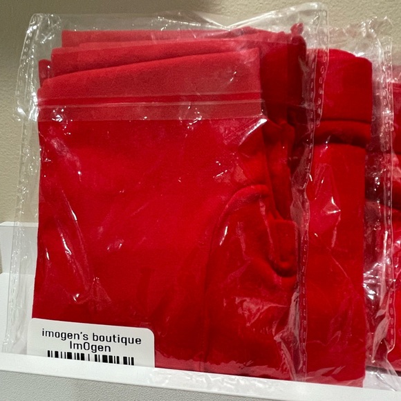 NWT velvet red stockings opaque winter tights fashion legs one size leggy DP - Picture 14 of 16